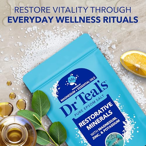 Dr Teal's Epsom Salt Magnesium Soak, Restorative Minerals with Magnesium, Potassium & Zinc, 3 lbs - image 4