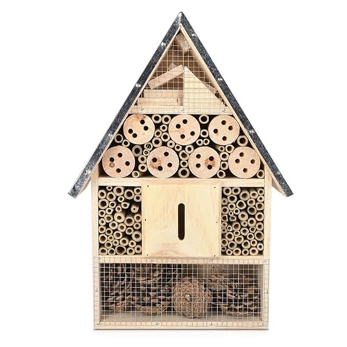 Wooden Insect House, Suspension Insect Hotel, Garden Bee House, Insect Shelter, Ladbugs Habitat, Butterfly Hotel for Garden, Yard, Or Balcony