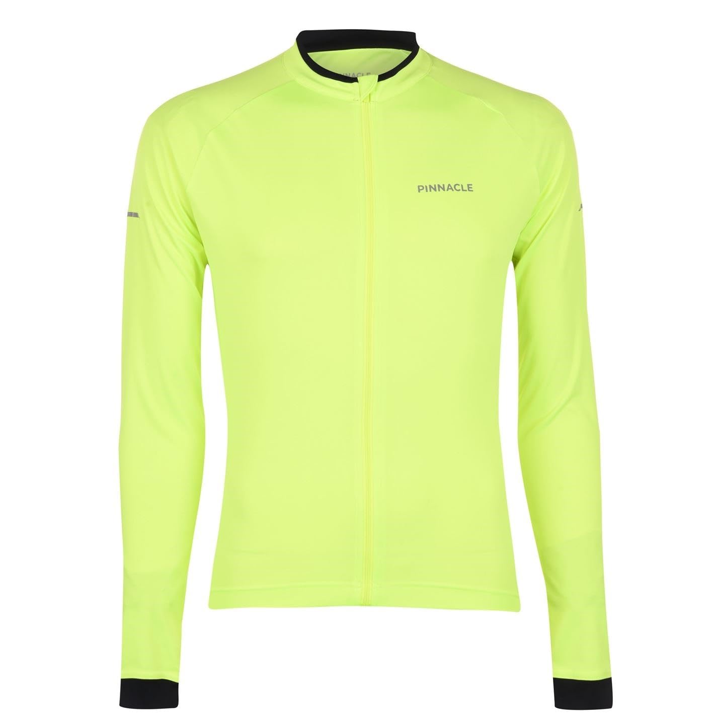 Pinnacle Mens Long Sleeve Cycling Jersey Yellow 3XL