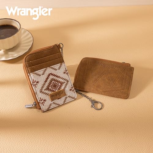 Image of Wrangler Western Card Wallet for Women Aztec Credit Card Holder for Women