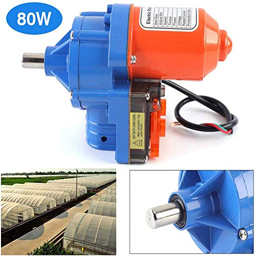 Greenhouse Roll Up Side Motor 100W/80W Greenhouse Film Roll Up Motor Stainless Steel Sidewall Roller Electric Film Reeler Automatic