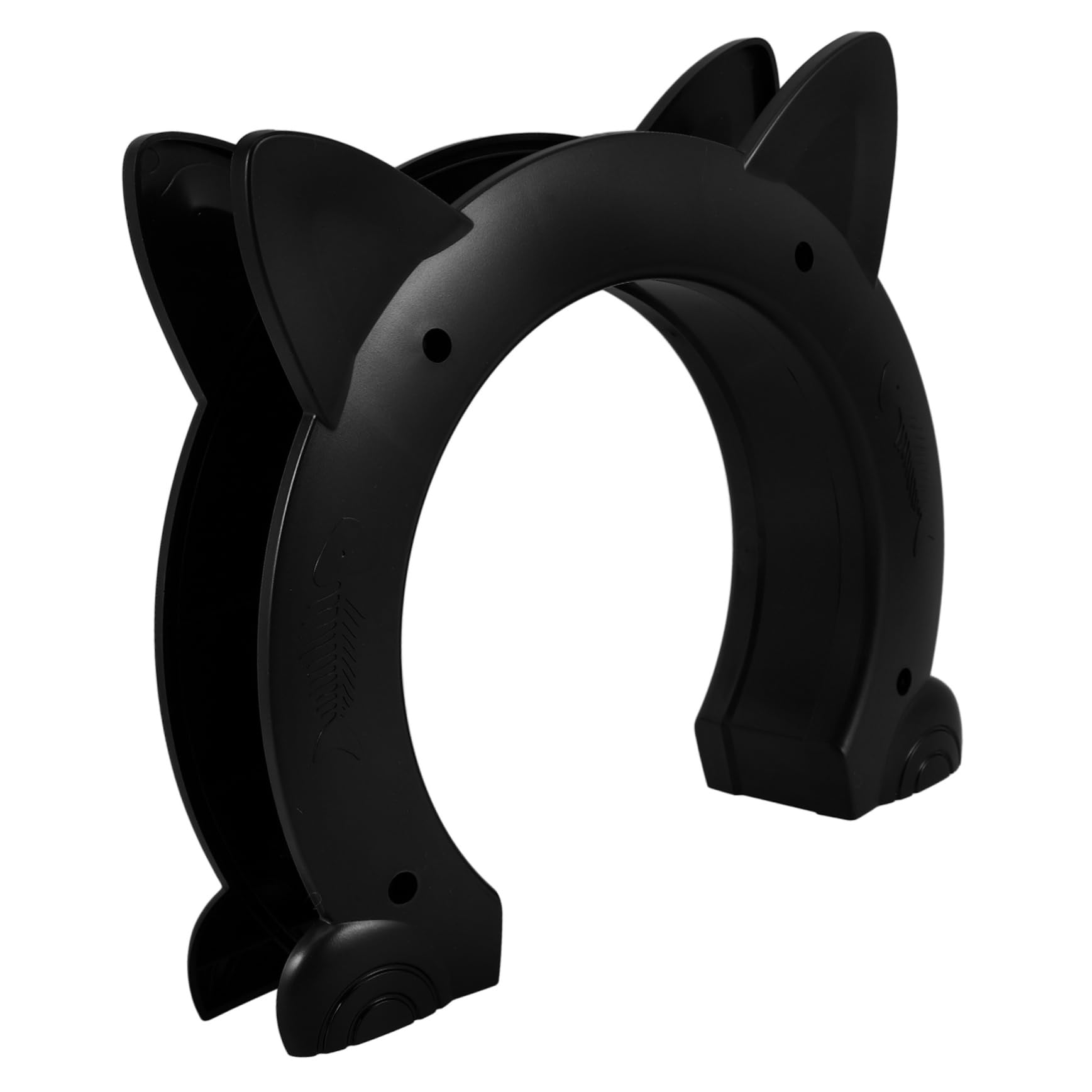 Katzenklappe mit Stilvollem Katzenform Design aus Kunststoff und Kunststoff für Kleine Hunde und Katzen Einfache Bedienung Vielseitige Nutzung für Haustierhäuser und Innentüren