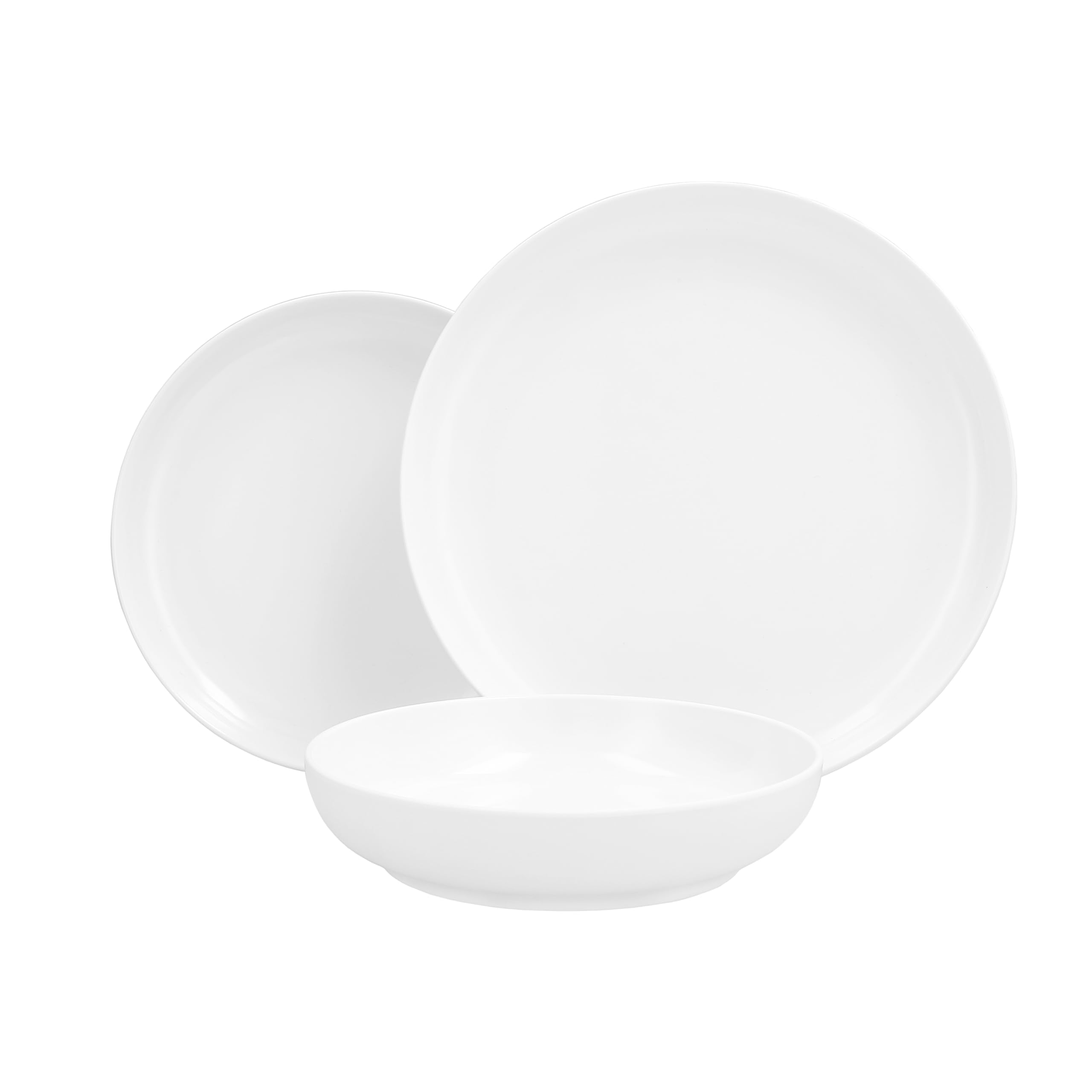 FortessaCooper Melamine/Outdoor 12 Piece Dinnerware Set, Service for 4, White