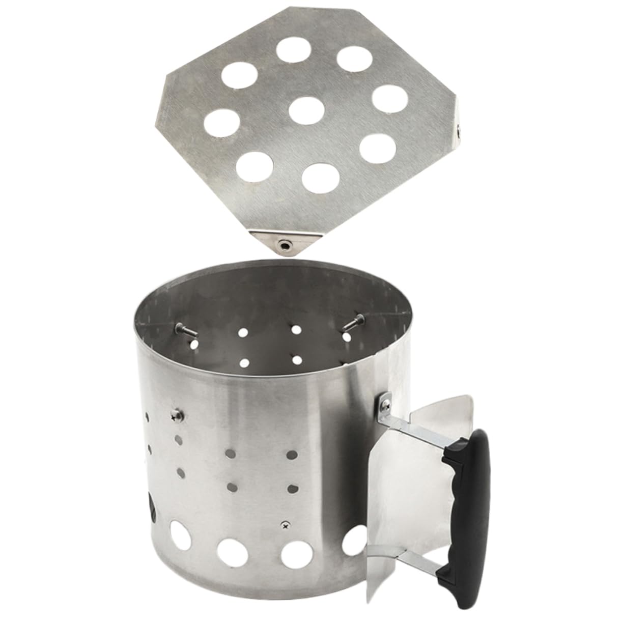 TOYANDONA Accessori Barbecue Esterno Set Strumenti Barbecue in Acciaio Inossidabile per Grigliare e Campeggio Funzione di Isolamento Termico