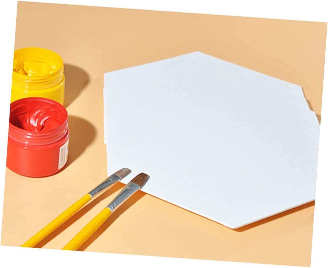 3pcs Cotton Drawing Board Hexagon Oil Painting Canvas Artist Canvas Panels DIY Art Supplies Portable Hexagon Painting Board
