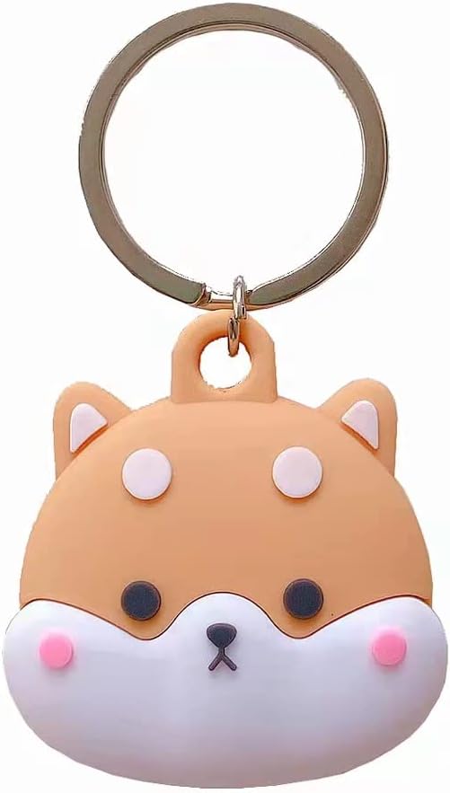 Soft Silicone Case Cover for Airtag with Key Ring, Compatible with Apple Air Tag Holder Keychain for Keys, Luggage, Pets Dog Cat Collar, Backpack, Anti-Lost Cute Protector Holder for AirTag,1pack image 3