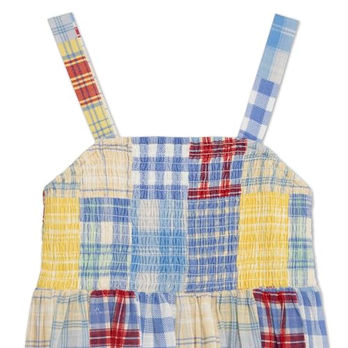 Speechless Girls' Cotton Multi Color Plaid Skater Knee Length Dress3