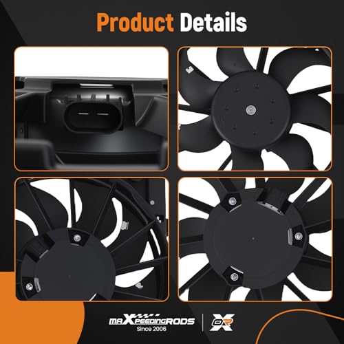 Image of maXpeedingrods Engine Cooler Fan for Buick Lacrosse 2010-2016, Regal 2011-2017, for Chevrolet Impala 2014-2020 DOHC Replacement 13269460 13269461