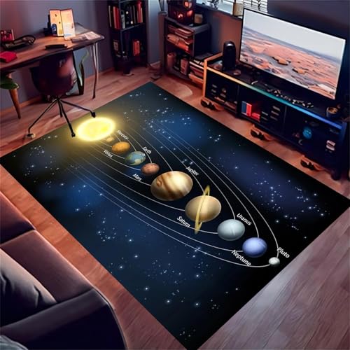 Tapete decorativo Universo Sistema Solar 6x8ft miniatura 2