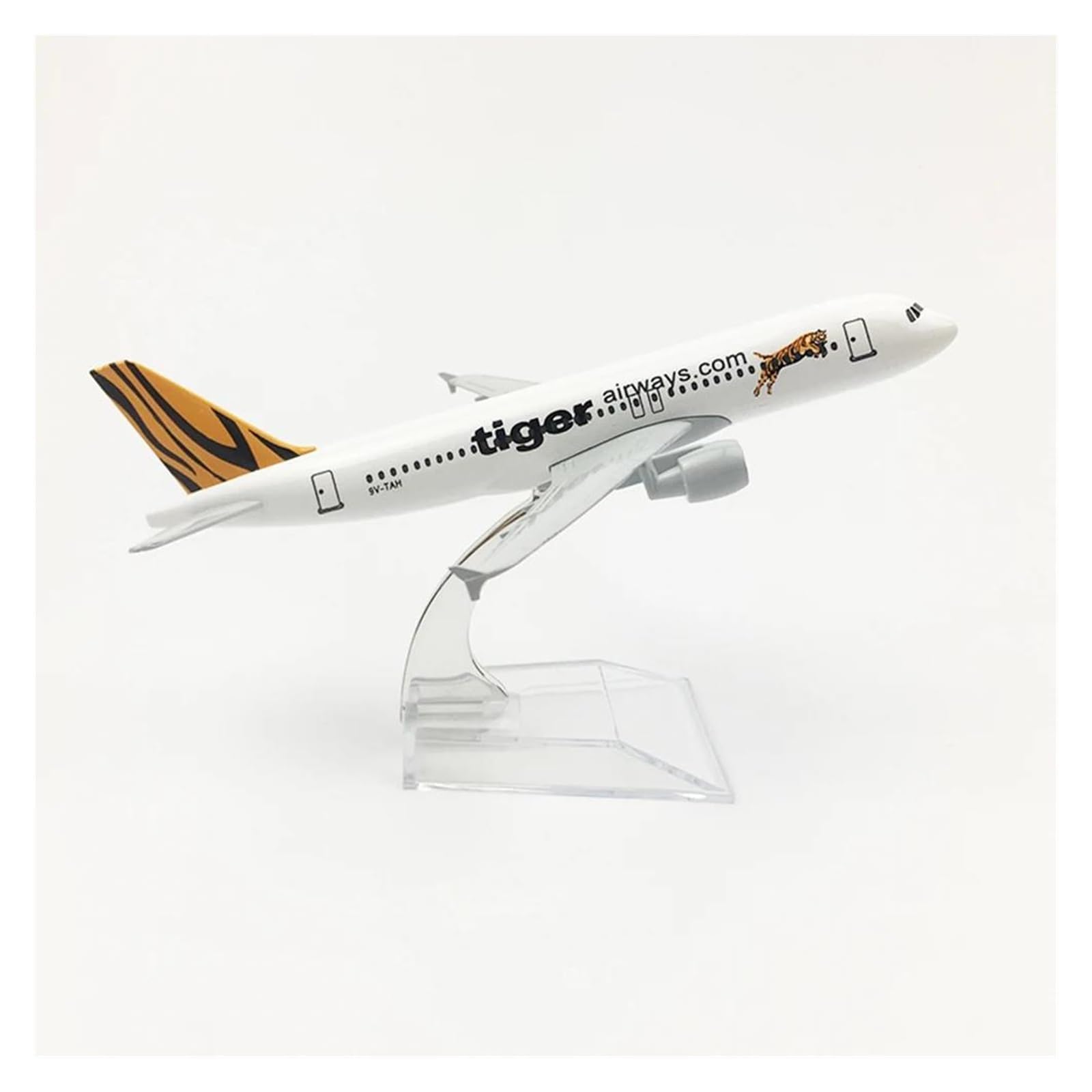 Modelo de avión A320 Tiger Airways réplica coleccionable de 16cm regalo de aviación