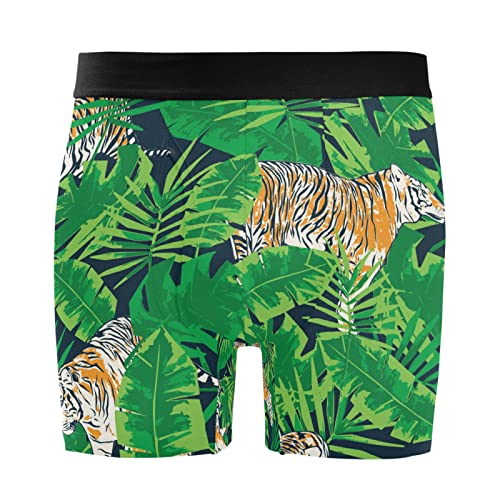Bóxer para hombre Vnurnrn pack de 2 calzoncillos de hoja de palma y tigre