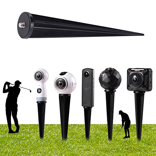 Estaca de montagem em poste Spike para câmera panorâmica 360 da Holaca, para Samsung Gear 360, Gear 360 edição 2017, câmera 360fly 360°, Ricoh Theta S SC M15, LG 360, Nikon Keymission 170/360 e Garmin Virb 360 Cam