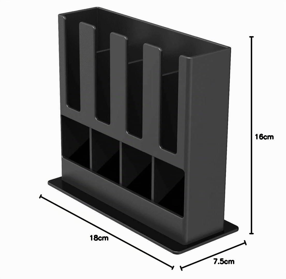 Tavola Swiss 5048873 Capstore Box per 40 Capsule Nespresso Caffè, Nero