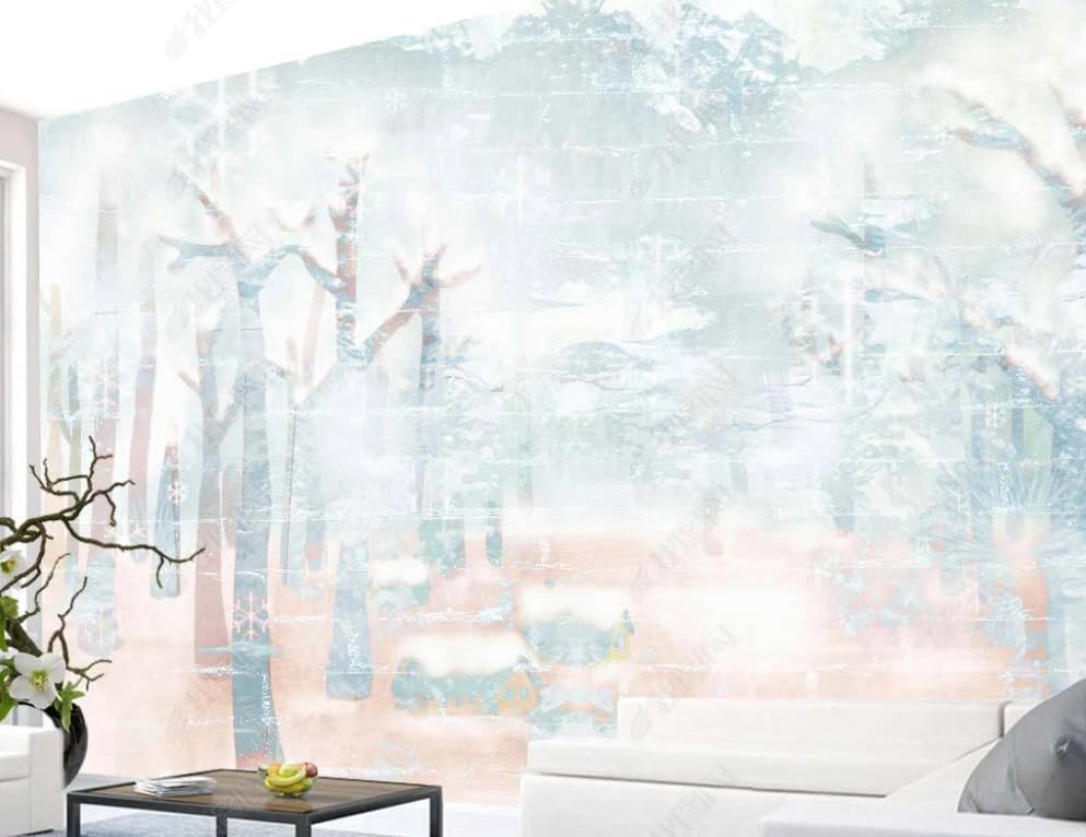 Papier peint intissé forêt tachetée pour créer une ambiance salon cocooning