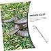 Hohopeti Snake Tongs Folding Snake Catcher Clip Reptile Tongs Stainless Steel Safe Practical Catching Tool