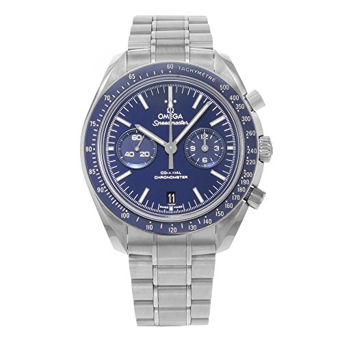 Omega Speedmaster Moonwatch Co-Axial Blue Dial Stainless Steel Mens Watch 31190445103001