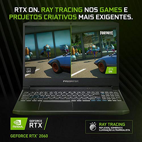 Notebook Gamer Predator Helios 300 PH315-53-75N8 Intel Core i7 16GB 512GB SSD RTX 2060 15,6' Window