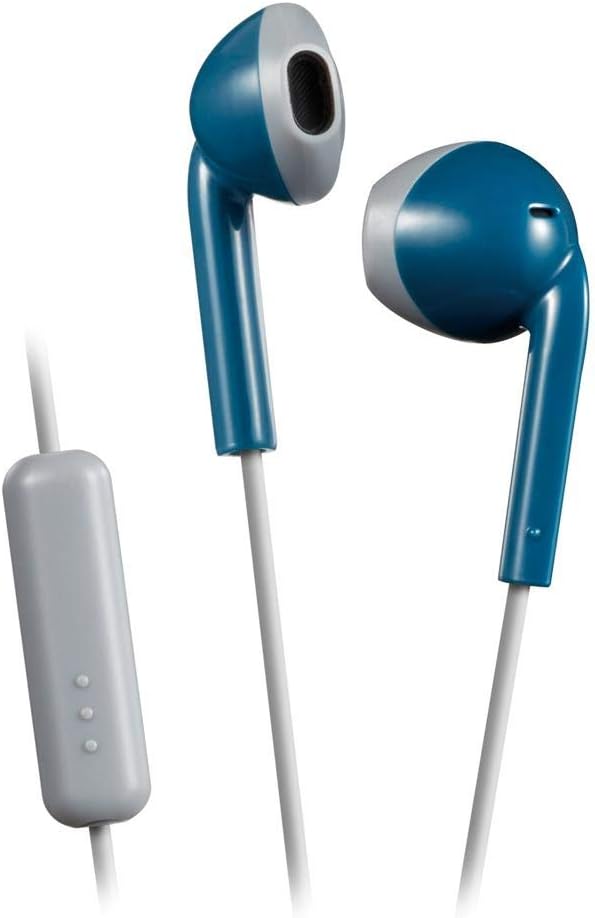 Buy JVC HAF19MAHE Blue/Grey in Ear Headphones with 1 Button Remote and