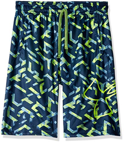 Under Armour Boys' Renegade 2.0 Printed Shorts , High-Vis Yellow (731)/High-Vis Yellow , Youth Large