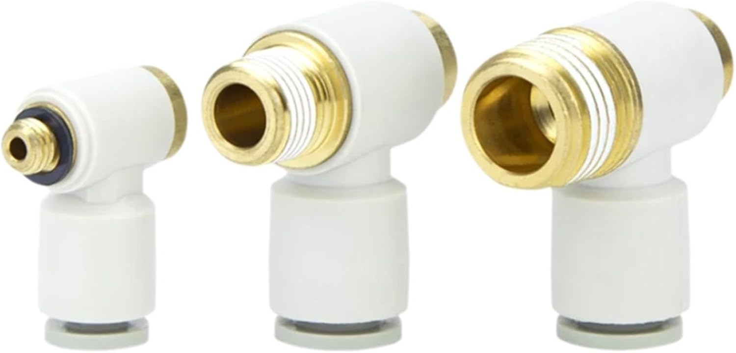 1pcs KQ2VS/ZS04-01/06-01/08-01 Hexagon PU gas pipe quick joint pneumatic elbow(KQ2VS 10-02S)