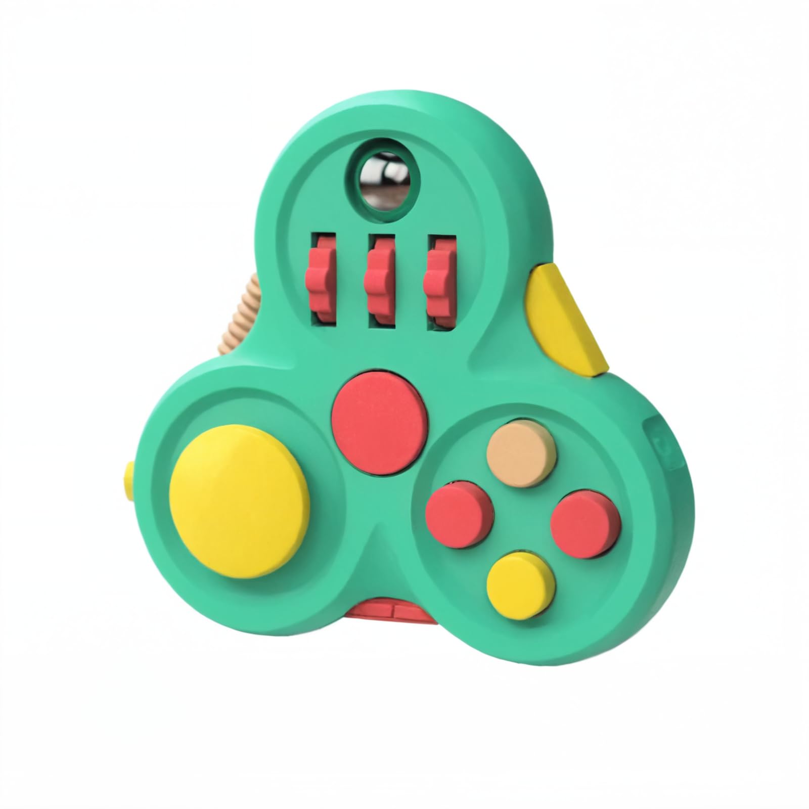 Generic Ultimate 10-in-1 Fidget Sensation: Premium Handheld Anti-Stress Gadget Suite - Spin, Relax & Focus - Ideal for ADHD & Autism Relief (Green)