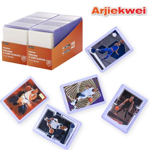 image for 400 Card Sleeves Top Loaders for Cards, Arjiekwei 3