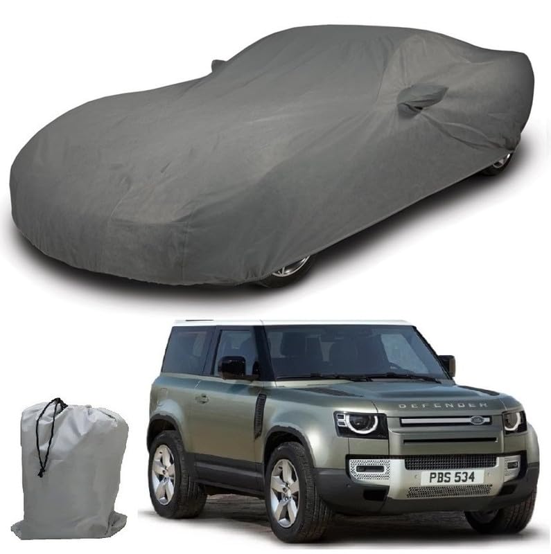 Image of ARCUATE Triple Layer Custom fit Car Body Cover for Land Rover Defender 110 |Top Layer Dustrproof | Middle Layer Waterproof | Bottom Layer Scratch Protection | Outdoor Indoor Fabric