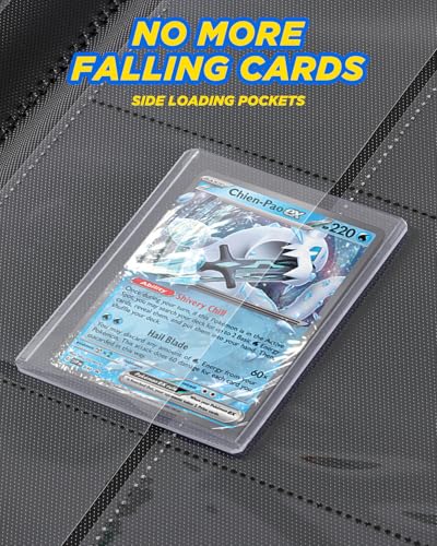 Image of 9 Pocket Top Loader Binder with Zipper - Holds 288 Toploaders - Premium Double-Sided Card Album for Trading Cards, TCG, MTG, Sports Cards (Glacier Mint)