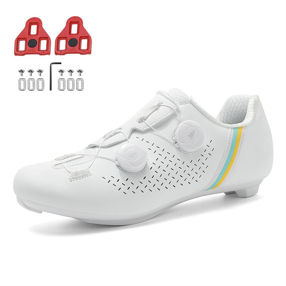JiuQing Buty rowerowe męskie i damskie buty szosowe kompatybilne z butami Peloton SPD z blokami Delta
