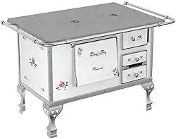 Fogão a Lenha Petrycoski N2 Esquerdo Floral Chapa em Ferro Fundido Sem Tampa