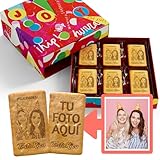 TostaRica - 60 Galletas Personalizadas con Foto y Dedicatoria - Regalo Original - C de Cumpleaños
