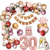 ✨💃 【Globo de Alta Calidad】 Globos de papel de aluminio de alta calidad, Globos de látex engrosados, No toxicidad e inofensividad, Soporte de helio o aire.Y el globo rojo granada es de doble capa, ponemos un globo en otro (su color es diferente), El color es más completo y no explosivo.Tenga en cuenta amablemente: no se los quite ni los infle por separado, infle juntos.