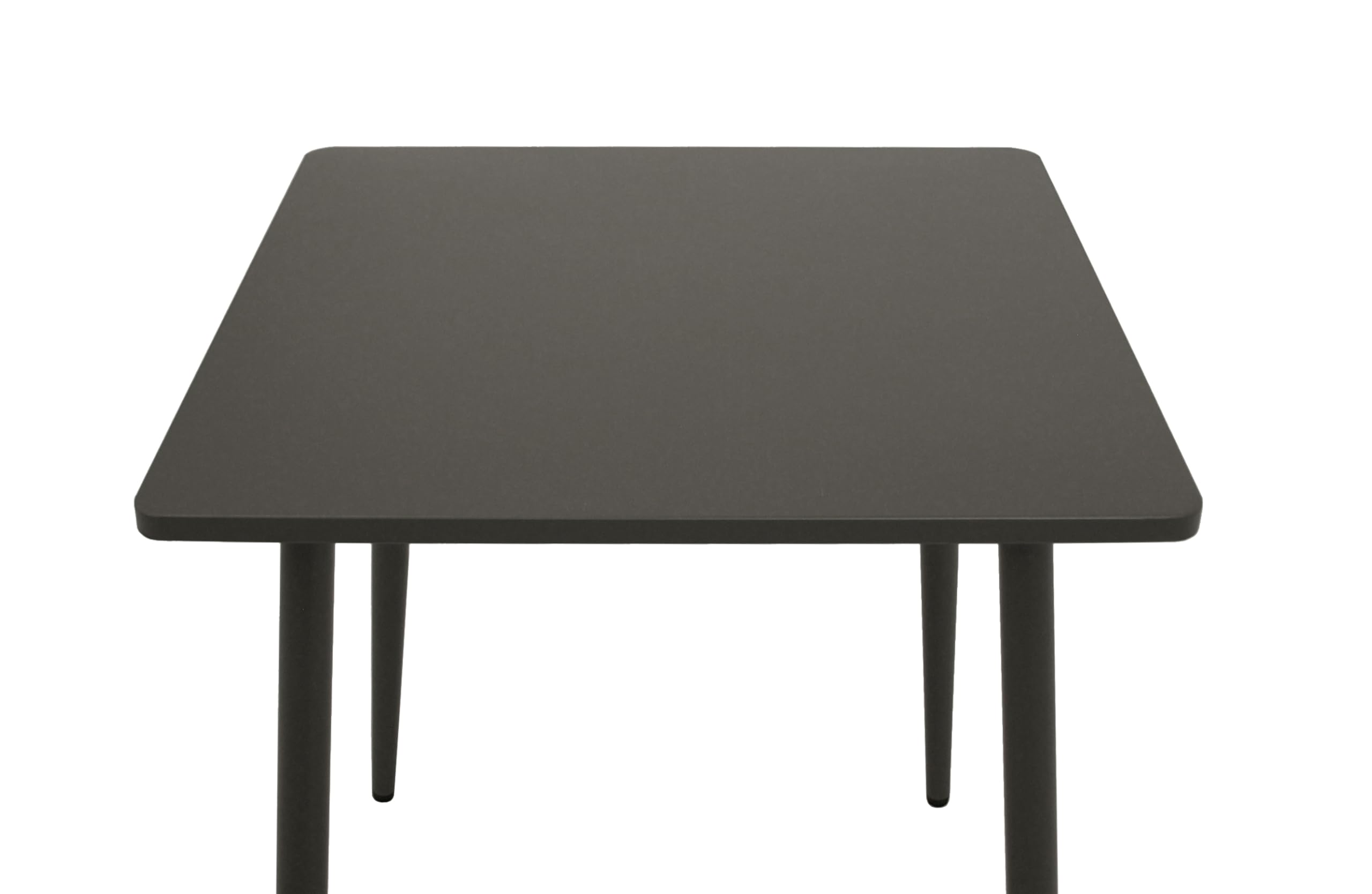 DEGAMO Bistrotisch Gartentisch Denver 70x70cm quadratisch, Metall/Stahl anthrazit, Indoor und Outdoor