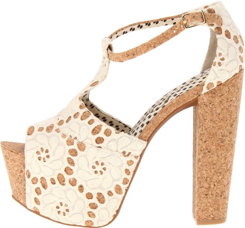 Image of Jessica Simpson Womens Dany 3 Floral Heeled Platform Sandals