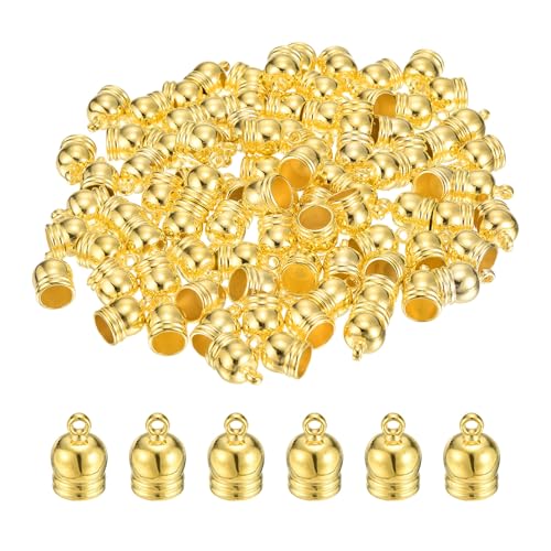 Embout de cordon à pompons x100 ton doré 8.8mm pour la création de bracelets