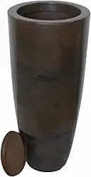 Vaso Decorativo Cone Grande Brilhante de Luxo, Estilo Moderno G (marrom)