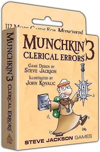 Steve Jackson Games Munchkin 3, Clerical Errors Card Game Expansion image 4