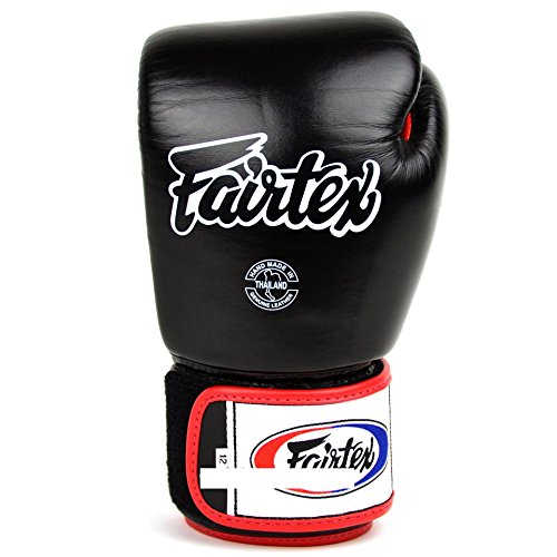 Fairtex BGV1 - Guantoni da boxe in pelle, colore nero