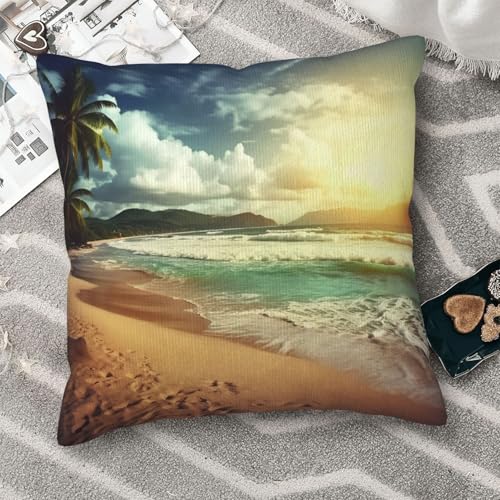 Housse de coussin velours côtelé douce pour rénover un canapé usé 50x50