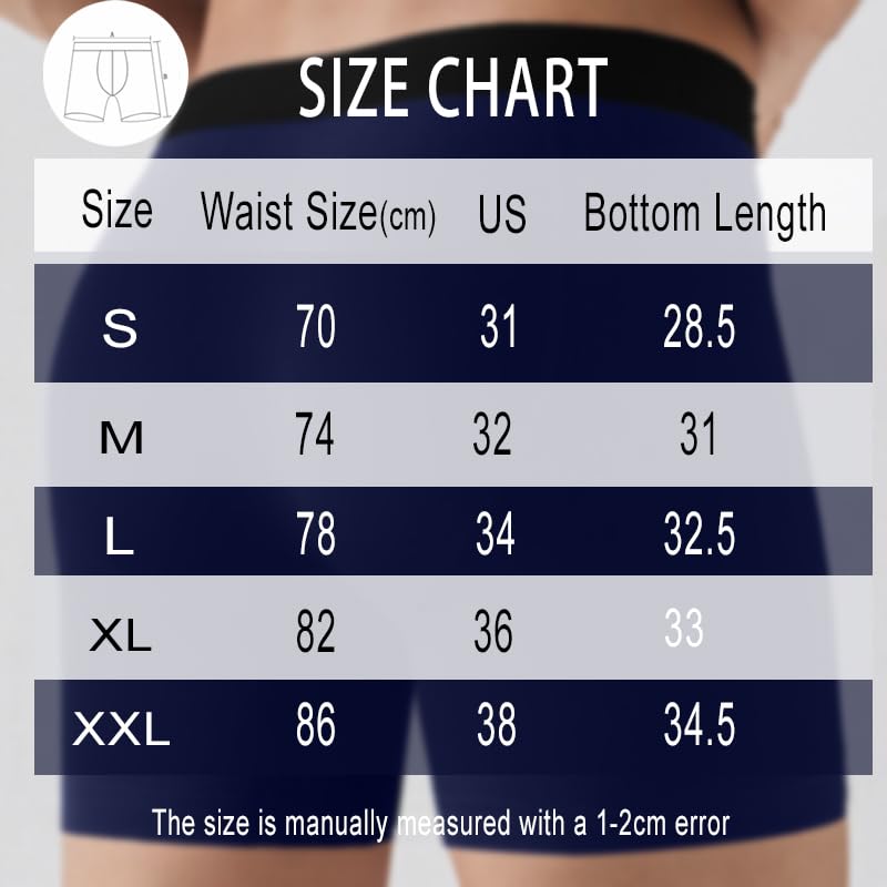 Men's Underwear Boxer Briefs Regular Long,Mens Boxer Briefs Underwear Men Pack Stretch Athletic Mens Underwear2