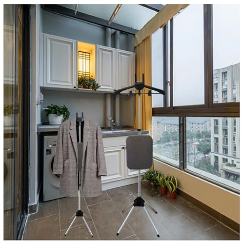 LFIEVO Tabla de Planchar Plegable Vertical Mini Tablas de Planchar Colgables Planchado de Pie/Sentado Regulable en Altura Tamaño Compacto Fácil Instalación