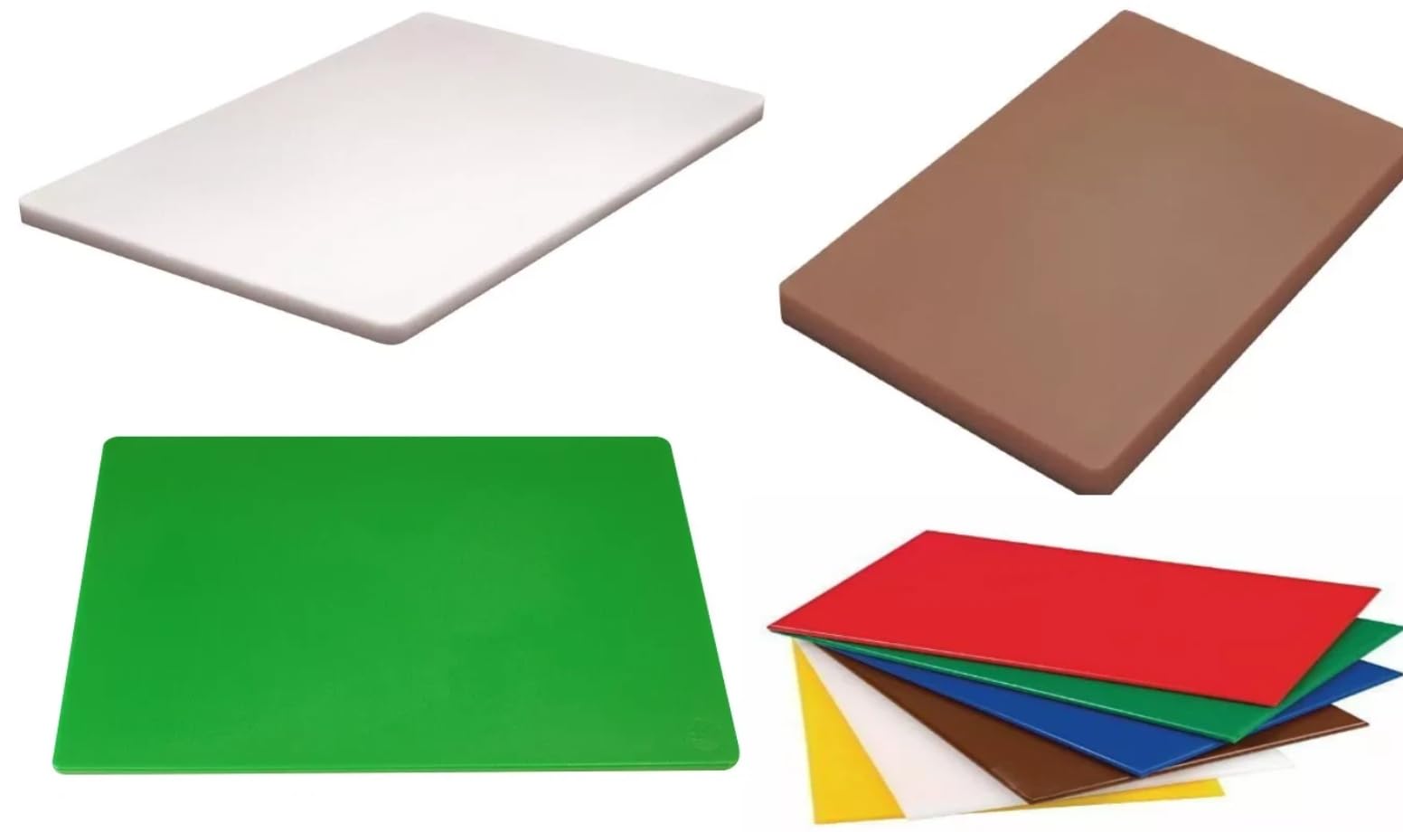 V-VAPE 1 x Chopping Board Commercial Thick 15MM Colour Coded 450 x 300 x 15mm (Brown)