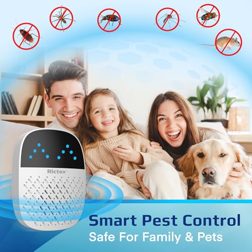 Rictex Advanced Ai Ultrasonic Pest Repeller: Indoor Ultrasonic Repellent For Mouse thumb #1