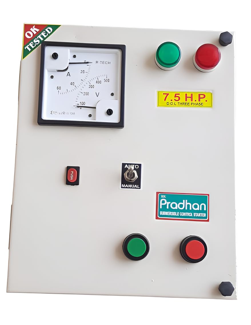 L&T Pattren- PRADHAN Three Phase Auto-Manual Direct on line DOL/Delta 3.0/5.0/7.5 HP(I) Heavy Duty OLR range 6-9 A/10-14A/13-21A.Motor Starter Panel 308-415V AC (7.5HP DOL OLR (13-21Amp.)) (B09ZSPK3B9) Amazon Price History, Amazon Price Tracker
