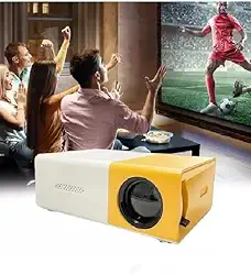 Mini Projetor Portátil LED 1080P Full HD Para Ambientes Externos, Home Theater, Laptop, Caixa de TV e Máquina de Jogos