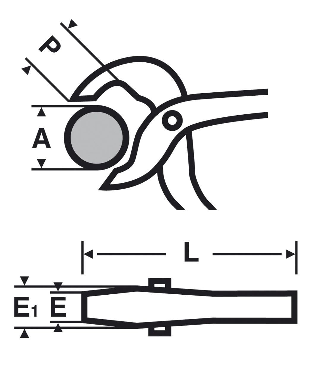 VIRAX Klucz szczękowy - szczypce chromowane 250 mm