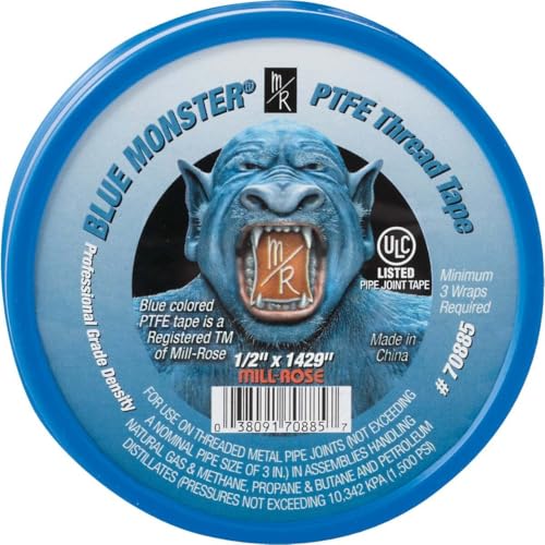 Image of LS Larsen Strings Mill Rose Blue Monster Blue 1429 in. L x 1 /2 in. W Thread Seal Tape