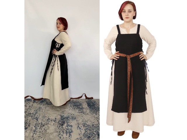 Amazon.com: Gyda - Medieval Viking Apron with String Closure