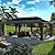 VEIKOU 14x24FT Hardtop Gazebo, Double Galvanized Steel Roof Wood Grain Gazebo with Aluminum Frame, Outdoor Pergolas and Gazebos Patio Gazebo with Netting and Curtains for Backyard, Deck, Lawns