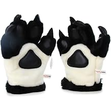 1 Pairs Cute Lifelike Panda Gloves Panda Paws Winter Warm Gloves